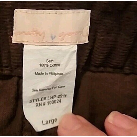 NWOT Women's Corduroy Shorts Large Brown 100% Cotton Pockets - Picture 4 of 7